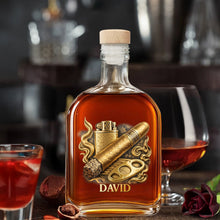 Load image into Gallery viewer, Personalized Whiskey Bottle Custom Name 3D Effect Gift for Him