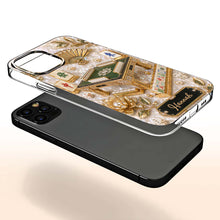 Load image into Gallery viewer, Personalized Clear Phone Case for Mahjong Lovers | Custom Name Gift