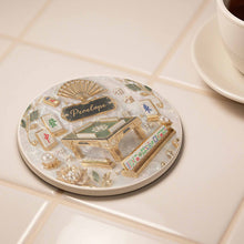 Load image into Gallery viewer, Personalized 3D Mahjong Ceramic Coaster Custom Name Gift