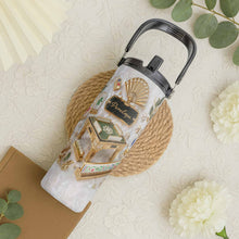 Load image into Gallery viewer, Personalized 30oz Mahjong Tumbler with Handle Gift for Game Lovers