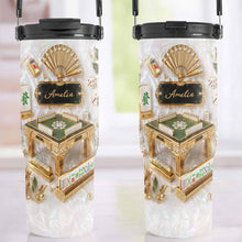 Load image into Gallery viewer, Personalized 30oz Mahjong Tumbler with Handle Gift for Game Lovers