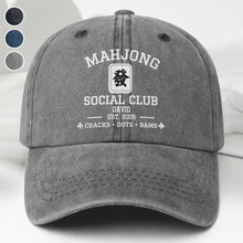 Load image into Gallery viewer, Personalized Washed Denim Cap Custom Name Game Lover Gift