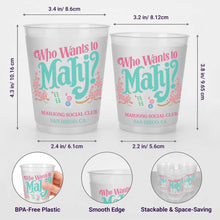 Load image into Gallery viewer, Personalized Frosted Cups Custom Name Gift for Mahjong Lovers