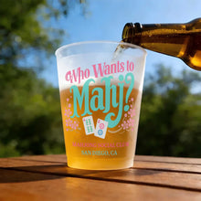 Load image into Gallery viewer, Personalized Frosted Cups Custom Name Gift for Mahjong Lovers