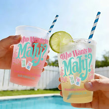 Load image into Gallery viewer, Personalized Frosted Cups Custom Name Gift for Mahjong Lovers