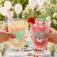 Load image into Gallery viewer, Personalized Frosted Cups Custom Name Gift for Mahjong Lovers