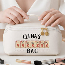 Load image into Gallery viewer, Personalized Faux Leather Makeup Bag Custom Name Gift for Besties