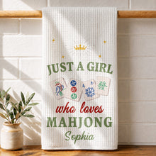 Load image into Gallery viewer, Personalized Mahjong Kitchen Towel Custom Gift for Her
