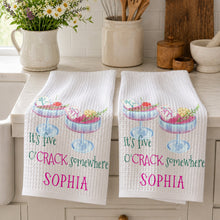 Load image into Gallery viewer, Personalized Kitchen Towel Custom Name Gift for Besties