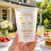 Load image into Gallery viewer, Personalized Frosted Cups for Mahjong Lovers & Game Night