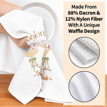 Load image into Gallery viewer, Personalized Kitchen Towel Mahjong Social Club Gift for Hobbyists