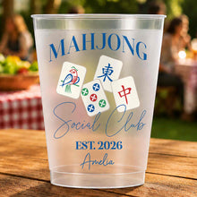 Load image into Gallery viewer, Personalized Frosted Cups Custom Design Mahjong Gift for Friends
