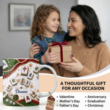 Load image into Gallery viewer, Personalized Mahjong Tiles Coffee Mug Custom Gift for Gamers