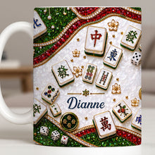 Load image into Gallery viewer, Personalized Mahjong Tiles Coffee Mug Custom Gift for Gamers