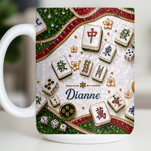 Load image into Gallery viewer, Personalized Mahjong Tiles Coffee Mug Custom Gift for Gamers
