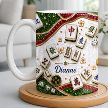 Load image into Gallery viewer, Personalized Mahjong Tiles Coffee Mug Custom Gift for Gamers