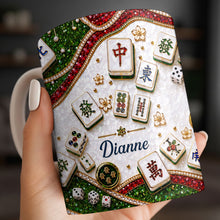 Load image into Gallery viewer, Personalized Mahjong Tiles Coffee Mug Custom Gift for Gamers