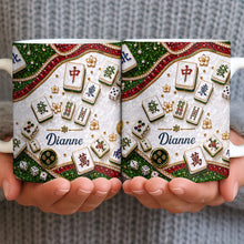 Load image into Gallery viewer, Personalized Mahjong Tiles Coffee Mug Custom Gift for Gamers