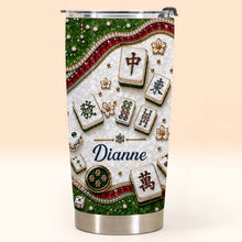 Load image into Gallery viewer, Personalized Mahjong Tile Design 20oz Stainless Steel Tumbler Gift