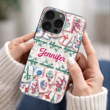 Load image into Gallery viewer, Personalized Clear Phone Case Custom Name Mahjong Gift for Besties