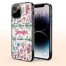 Load image into Gallery viewer, Personalized Clear Phone Case Custom Name Mahjong Gift for Besties