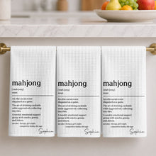 Load image into Gallery viewer, Custom Mahjong Kitchen Towel Gift for Game Night Lovers
