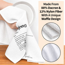 Load image into Gallery viewer, Custom Mahjong Kitchen Towel Gift for Game Night Lovers