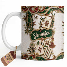 Load image into Gallery viewer, Personalized Mahjong Tile Coffee Mug Custom Name Gift for Mom