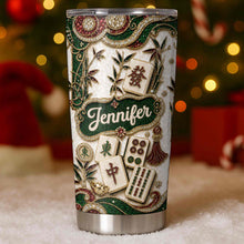 Load image into Gallery viewer, Personalized Mahjong Lover 20oz Stainless Steel Tumbler Gift