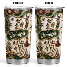 Load image into Gallery viewer, Personalized Mahjong Lover 20oz Stainless Steel Tumbler Gift