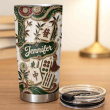 Load image into Gallery viewer, Personalized Mahjong Lover 20oz Stainless Steel Tumbler Gift