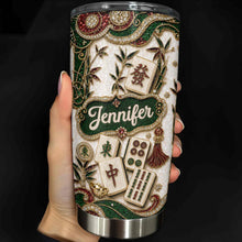 Load image into Gallery viewer, Personalized Mahjong Lover 20oz Stainless Steel Tumbler Gift