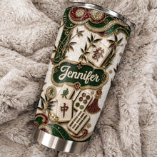 Load image into Gallery viewer, Personalized Mahjong Lover 20oz Stainless Steel Tumbler Gift