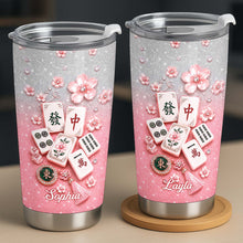 Load image into Gallery viewer, Personalized Mahjong Game Tumbler Custom Name 20oz Gift for Her