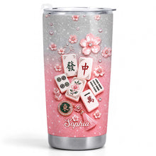 Load image into Gallery viewer, Personalized Mahjong Game Tumbler Custom Name 20oz Gift for Her