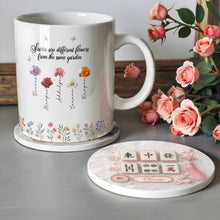 Load image into Gallery viewer, Personalized Mahjong Mother of Pearl Coaster Custom Name Gift
