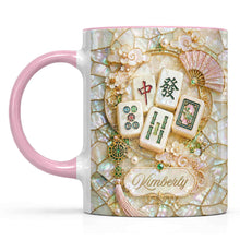 Load image into Gallery viewer, Personalized Mahjong Lovers Accent Mug Custom Gift for Gamers