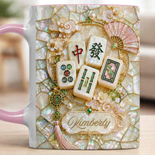 Load image into Gallery viewer, Personalized Mahjong Lovers Accent Mug Custom Gift for Gamers