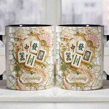 Load image into Gallery viewer, Personalized Mahjong Lovers Accent Mug Custom Gift for Gamers