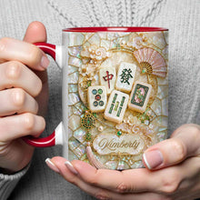 Load image into Gallery viewer, Personalized Mahjong Lovers Accent Mug Custom Gift for Gamers