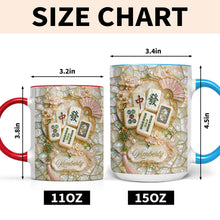 Load image into Gallery viewer, Personalized Mahjong Lovers Accent Mug Custom Gift for Gamers