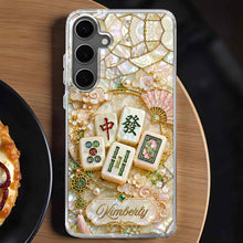 Load image into Gallery viewer, Personalized Floral Clear Phone Case Custom Name Gift for Mom
