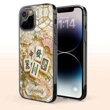 Load image into Gallery viewer, Personalized Floral Clear Phone Case Custom Name Gift for Mom