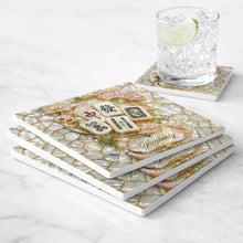 Load image into Gallery viewer, Personalized Mahjong Tiles Ceramic Coaster Custom Gift for Grandma