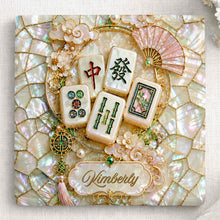 Load image into Gallery viewer, Personalized Mahjong Tiles Ceramic Coaster Custom Gift for Grandma