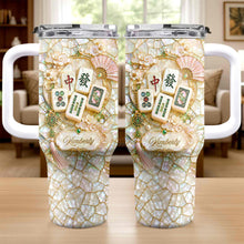 Load image into Gallery viewer, Personalized 40oz Stainless Steel Tumbler Mahjong Design Gift