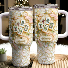 Load image into Gallery viewer, Personalized 40oz Stainless Steel Tumbler Mahjong Design Gift