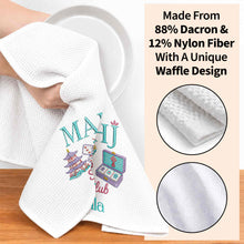 Load image into Gallery viewer, Personalized Mahj Social Club Kitchen Towel Custom Name Gift
