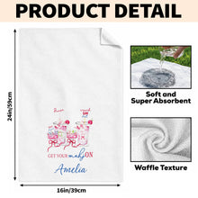 Load image into Gallery viewer, Personalized Kitchen Towel Custom Name for Game Night Enthusiasts