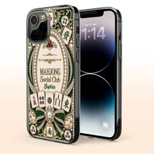 Load image into Gallery viewer, Personalized Clear Phone Case for Mahjong Lovers with Name